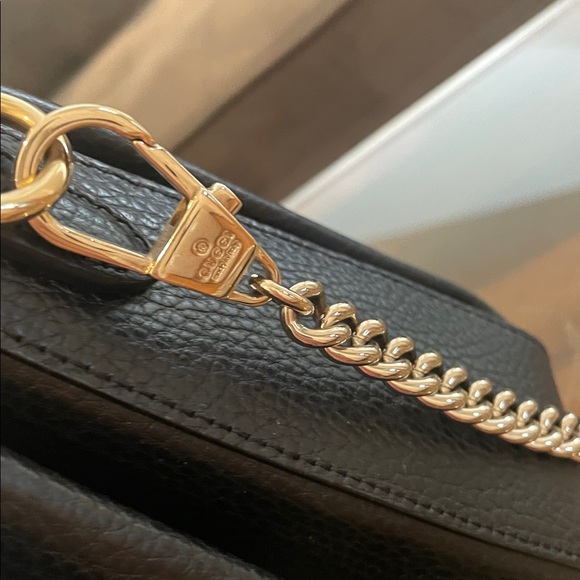 GUCCI Dollar Calfskin Interlocking
GG Top Handle Shoulder Bag Black authentic - Picture 5 of 16